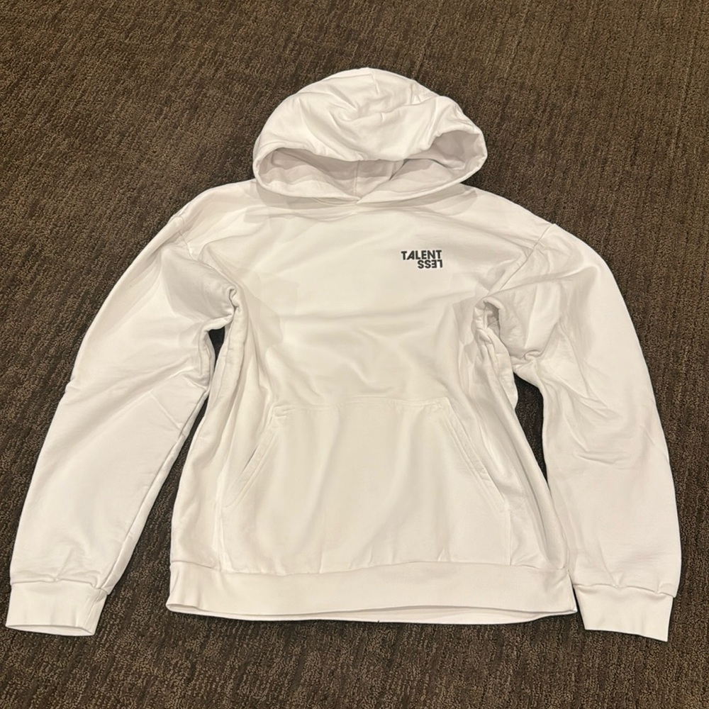 Talentless hoodie white size XL